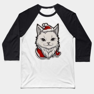 Santa cat Baseball T-Shirt